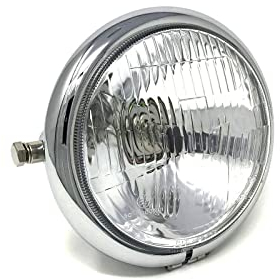 Alchemy Parts Moto Phare Personnalisé Chrome 6 inch pour Vintage Rétro Projet