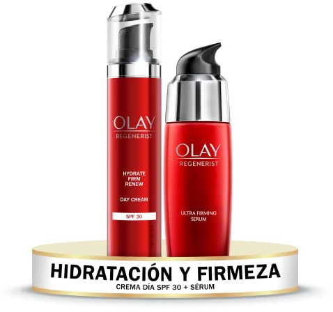Olay Regenerist Crema Facial De Día Con SPF 30 + Sérum De Día Ultrarreafirmante, Fórmula Con Vitamina B3 Y Niacinamida, 24 H De Hidratación