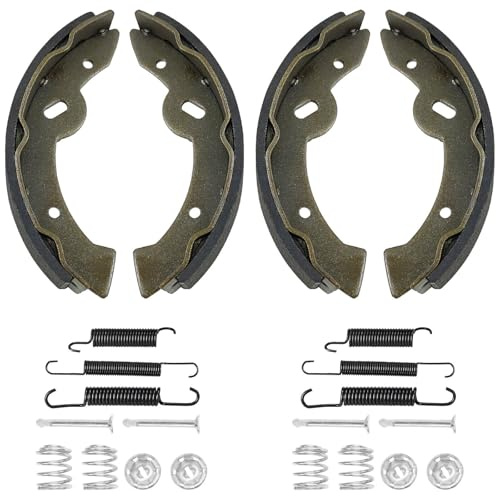 EZGO Brake Shoes Pads Spring Kit Fit EZGO TXT/Medalist 1997–2008, ST350 Gas 2000-2012, Workhorse 800 Gas 1997-2012, Yamaha 95-02 G14, G16,G19 Electric, G20 Gas, OEM 27943G01 70795G01 27944-G01