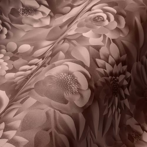A.S. Création Blumentapete 3D Optik Rosa Weiß PintWalls 387182 Vliestapete 3D Effekt Floral 10,05x0,53m Made in Germany