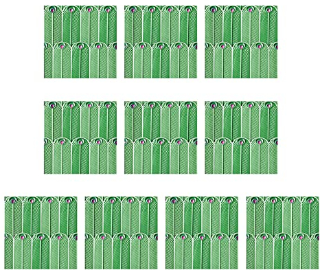 Rifuli Retro-Pfauenfeder-Textur-Imitat-Epoxid-Kristallfolie 3D-Fliesen-Aufkleber, Dekoration, Renovierungs-Aufkleber Diamanten Bild (S-B, One Size)