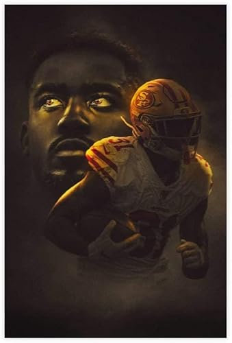 BLIJR Puzzle für 500 Teile American-Football-Spieler Raheem Mostert Star Holz Puzzlespiel Erwachsenen und Kinder puzzle Poster 500 Piece 20.4x15inch(52x38cm) Kein Rahmen