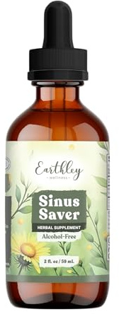 Earthley Wellness Sinus Saver, Natural Remedy, Free of Allergens, Parabens, and Preservatives, Helps Boost Vitamin C (2 oz, Alcohol Free)
