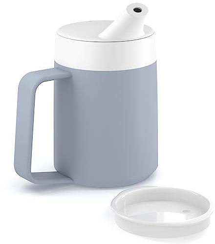 JFA Supplies 1 Handle 165ml Grey Adult Drinking Mug/Drinking Cup/Sippy Cup/Non Spill Cup