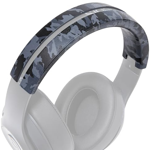 WC BandZ Studio - Silicone Headband Cover for Beats Studio & Studio Pro Headphones by Wicked Cushions | Enhanced Comfort, Style, and Sweat Protection | Does Not Fit Beats Solo | Black Camo