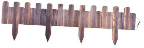 Toddmomy Bordure De Pelouse Clôture De Jardin Bordure en Bois Facile À Installer Et À Entretenir