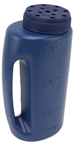 LiebeWH Hand Spread Handheld Fertilizer Spreader Sturdy Structure for Universal Use, Backyard - Wide Applications (Blue)