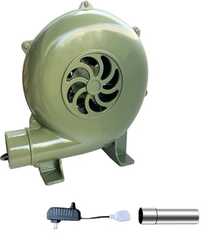GBPLDMAQ Souffleur Electrique avec Interrupteur de Vitesse et Conduit d'air, Ventilateur Souffleur à Grande Vitesse, Ventilateur Souffleur Barbecue Electrique(200x145x185mm/8x6x7in)