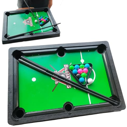 Jeu De Piscine Miniature - Ensemble De Table De -Billard Portable, Jouet Sportif De Taille De Voyage | Jeu De Piscine Compact, Bureau De Bureau, Sports De Repère De Table Amusants, Minuscule Set D