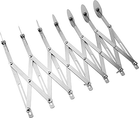 KOSDFOGE Stainless Steel Pizza Roller Cutter Wheel Pastry Crimper Kitchen Tool Foldable Easy Storage Cutter Kitchenware