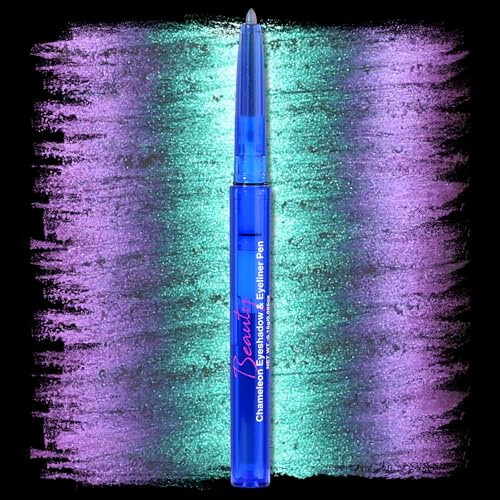 SUSIKEKI Chameleon Metallic Lidschatten & Eyeliner Gelstift – Multichrome Shifting Colors Glitter Eye Makeup, Wasserfester, Langlebiger, Wischfester Duochrome-Stift (Tealgrün bis Rosamagenta)04