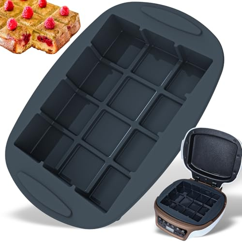 Moule tablette en silicone moule silicone carré patisserie, lot de 1 | Moule à gâteau carre pour brownie chocolat gateau