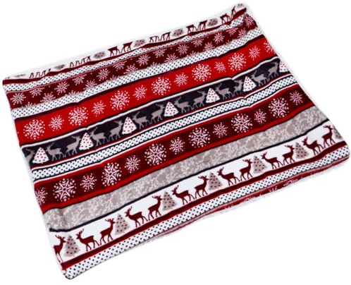 PRETYZOOM Winterdecke für Hunde und Katzen Kuschelige Hundedecke mit Dicker Warmhaltender Matte als Schlafunterlage für Haustierbetten und Katzenhäuser