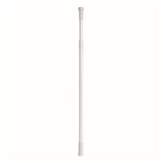 MSV Barre Tringle pour Rideau de Douche ou Baignoire Extensible Blanche 140-260cm