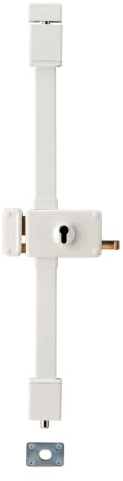 THIRARD - Boitier de Serrure en Applique Horga à Tirage pour Porte d'Entrée - Gauche - 3 Points - Axe 70 mm - Blanc - Acier - Mécanisme Intérieur - Sécurité Renforcée