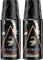 Scorpio - Déodorant Homme - Noir Absolu - Atomiseur 150 ml - Lot de 2