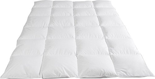 Böhmerwald Kassettendecke Elegance 100% Daunen 4 cm Stege - Wärmestufe 3 Größe 135x200 cm