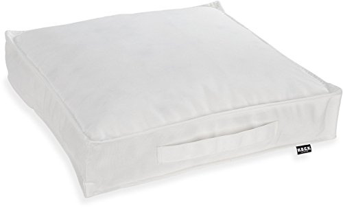 H.O.C.K. Matratzenkissen Outdoor Classic Uni Bodenkissen (50x50x10cm, Weiß Sun)