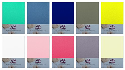 Kinder Baby Jersey Spannbettlaken Spannbetttuch 60x120-70x140 cm hochwertige 140 g/m² Arle-Living (Schwarz, 60x120-70x140 cm)