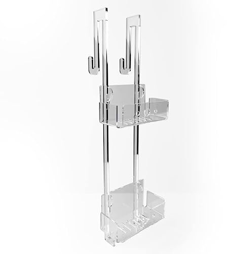 IKONA Porta Shampoo Doccia Da Appendere In Plexiglass, dim. 65x20x10cm - No Viti Small