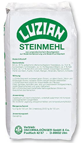 Luzian Steinmehl 12,5 kg Basalt Bodenaktivator Bodenverbesserer Bodenhilfsstoff