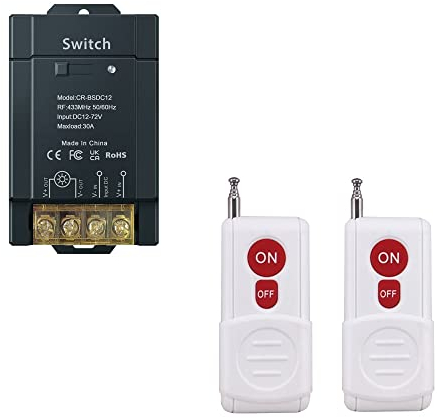 COLOROCK Fernbedienung schalter, 110V-240V 30A Relais Drahtloser RF Schalter für Haushaltsgeräte, Pumpen, Lichtdecken und elektrische Geräte mit 500m langer Reichweite