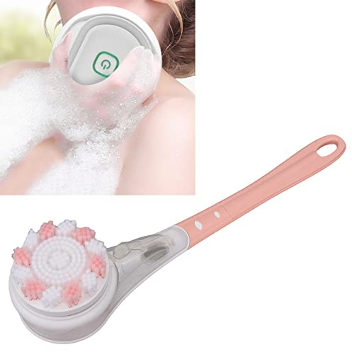 Brosse Corporelle Électrique 6 Têtes Rotatives Exfoliantes Étanches 3 Vitesses Détachable Massage Douche Épurateur pour Peau Douce