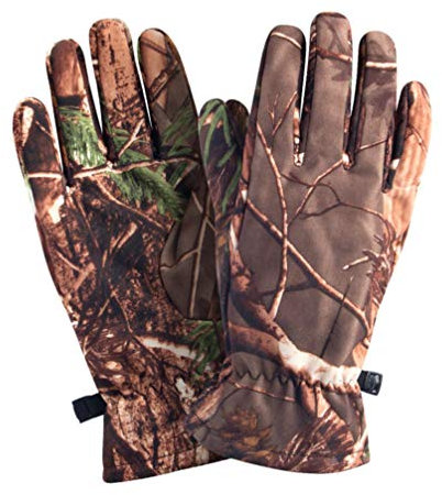 BESPORTBLE 1paar Camouflage Jagdhandschuhe Für Atmungsaktiv Vollfinger Design Für Outdoor-aktivitäten Wie Jagd Skifahren Und Radfahren Für Winterliche Wetterbedingungen