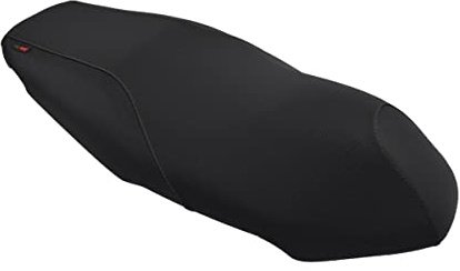 Moto Discovery Funda de Asiento Compatible con Kymco Agility 50/125 / 150/200 2008-2015 Negra con Costuras Gris Oscuro
