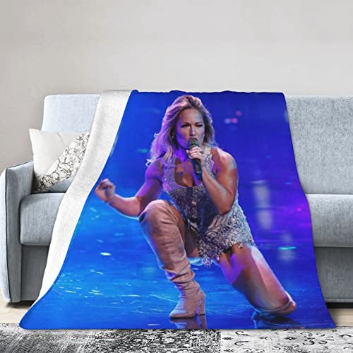 Helene Beauty Fischer-Überwurf, bedruckt, leicht, superweich, Mikrofleece, passend für Couch, Bett, Wohnzimmer, Sofa, Stuhl, 200 x 150 cm