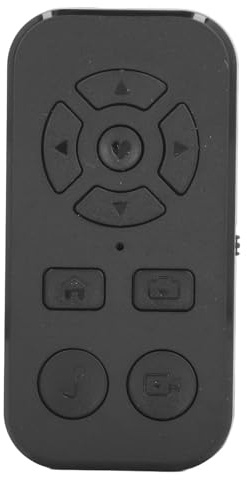 Bluetooth Remote Control TIk TOK Page Turner, 9 Keys Wireless Camera Shutter Selfie Button Clicker Video Recording Remote Play or Pause for IPhone for Android Smartphone (Black)
