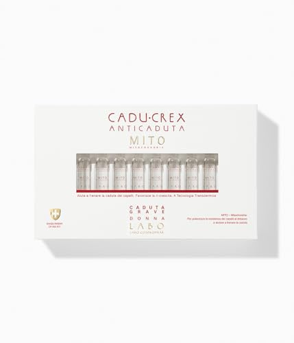 Cadu-Crex gegen Haarausfall Mito, Behandlung gegen Haarausfall für Damen (20 Ampullen, schwerer Haarausfall)