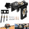 Kit foro tasca da 3-in-1 Kit Jig, Helmsyde 8/10/15 mm foro tascabile tassello DOWEL Modello di perforazione set con clip di posizionamento Guida per trapinatore regolabile Localatore