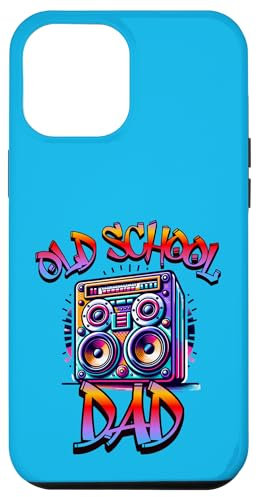 Hülle für iPhone 13 Pro Max Vatertag Boombox Papa Retro 80er Papa 90er Nostalgie