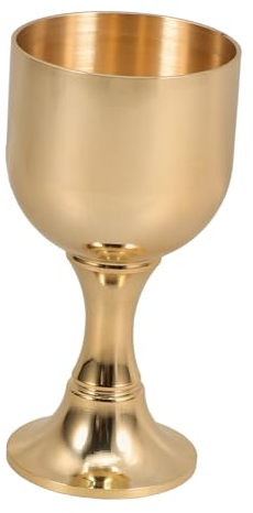 COLLBATH Calice Vino Rame Vintage in Ottone Bicchiere Liquore Multiuso Elegante Coppa Stile retrò per Whisky Cocktail e Bevande