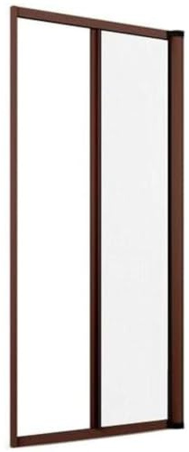 A.M.C. Zanzariera a rullo in alluminio per porte/balconi con profilo riducibile/regolabile avvolgimento orizzontale 150x250cm Marrone