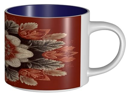 UYHhgqw Tazza in ceramica con fiore più bella per donne, tazza da caffè, grande capacità e manico, per ufficio e casa