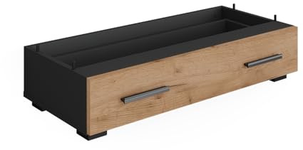 Vicco Schubladenmodul Ingo, Anthrazit/Goldkraft Eiche, 80 x 17.4 cm | mit Schublade, zur Erweiterung von Mehrzweckschränken geeignet