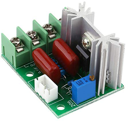 Yctze Régulateur de Tension électrique SCR AC 50 220 V 2000 W, Contrôleur de Vitesse du Moteur de Température, Variateur de Lumière, Contrôleur de Tension Universel, Idéal pour les Cuisinières