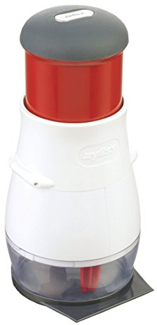 Zyliss E10402 Zick Zick 2 Hachoir manuel, Plastique/acier inoxydable, Coupe Légumes Facile à Nettoyer, Hachoir Coupe Oignons Slap Chop pour Noix, Ail, Salade et plus