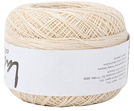 Häkelgarn Strickgarn Häkeln Fäden Häkelgarn aus Baumwolle für Stickerei Handwerk Nadelstickerei Stricken Projekt Handgemachte Handwerk(milk white)