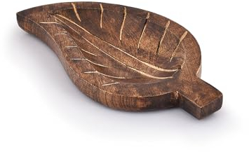 Indus Lifespace Decorative Wooden Tray Platter For Serving Snacks Fruits