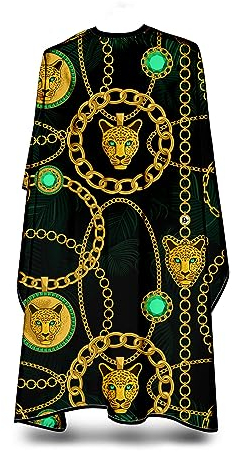 Mantello da parrucchiere, mantello originale Barbermood Barber Cape, colore nero e bianco, accessorio professionale per capelli, mantello da taglio