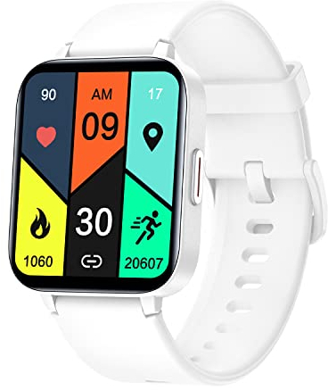 RUIMEN Smart Watch,1.69 Inch Full Touchscreen Smart Watch for Women Men,Waterproof IP68 Fitness Watch with Heart Rate,Blood Oxygen,Sleep Monitor,Pedometer,100 Sports Modes Smartwatch for iOS Android