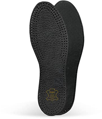 Kaps Suole per Le Scarpe PECARI 100% Pelle Nera Genuina, con Schiuma di Lattice ai Carboni Attivi, Elimina gli Odori (Donna 38 EUR)