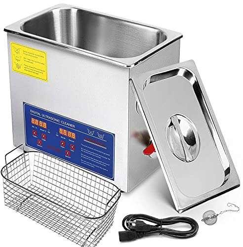 6L Digital Ultrasonic Cleaner, Ultrasonic Cleaning Machine, for Metal, Glasses, Jewellery etc.