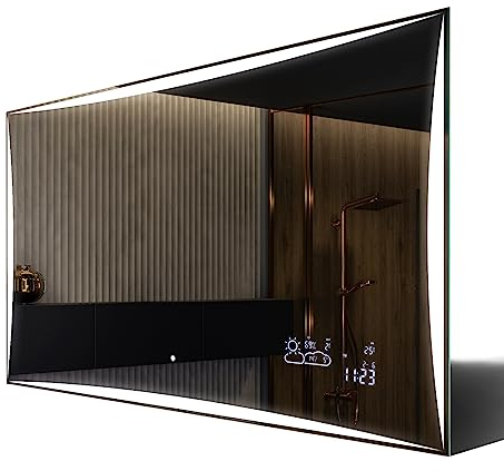 FORAM Badspiegel mit Beleuchtung - Led Spiegel Bad - 120x80 - Badezimmerspiegel Nach Maß - auf Individuelle Bestellung Gefertigt - Modernes Design - Ohne Rahmen