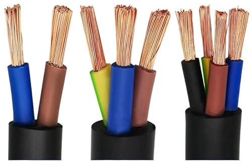WALNUTS 0.75mm 1 mètre 2/3/4/5 noyaux 1.0/1.5/2.5/4/6 MM câble de cuivre Fil conducteur électrique PVC câble Fil gainé Souple Fil d'alimentation (Color : 3 Cores 1meter, Size : 15AWG 1.5MM)