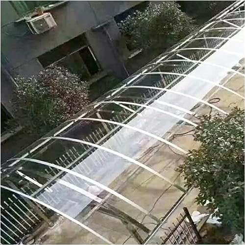 Dachbau Platten 1,6 Mm Dicke Transparente Dachbahnen, wasserdichte, Stoßfeste, Biegsame Gewächshaus-Dachplatten for Carports, Busbahnhofdächer, Einfach Zu Schneiden (Color : Clear, Size : 1X18m)