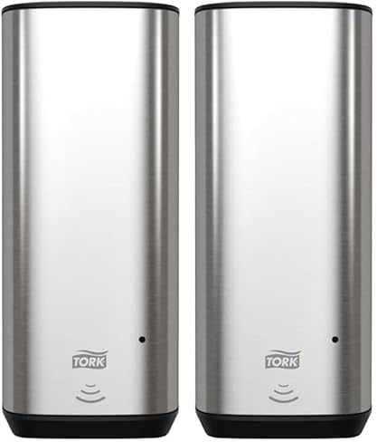 Tork Seifenspender Wandmontage für Seife und Hautpflegeprodukte mit Intuition™ Sensor Edelstahl S4, berührungslose Ausgabe, Image Design, 460009 (Packung mit 2)